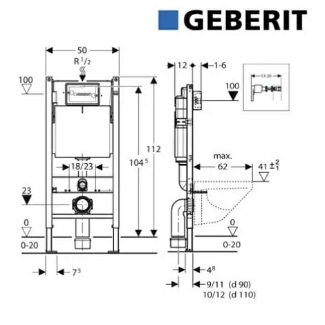 UP100 Technische Tekening