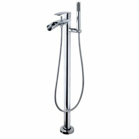 Lima vrijstaande badmengkraan waterval compleet chroom