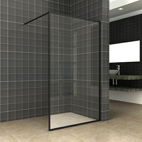 Square inloopdouche 10mm NANO mat-zwart 1