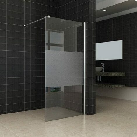 Wiesbaden Inloopdouche 10mm met gedeeltelijk mat glas middenband NANO coating 2