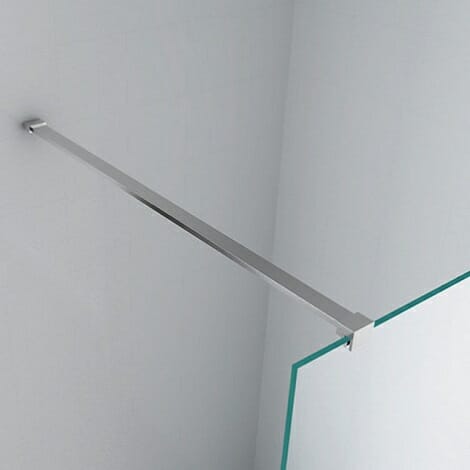 Wiesbaden Safety Glass inloopdouche met muurprofiel 10mm NANO coating 3