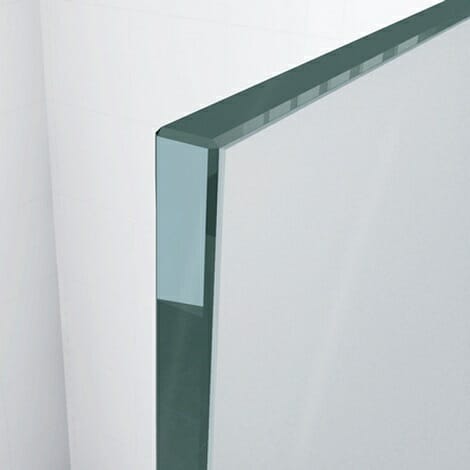 Wiesbaden Safety Glass inloopdouche met muurprofiel 10mm NANO coating 4