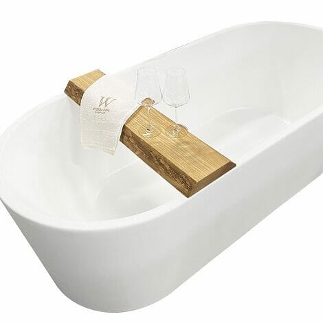 Wiesbaden badplank oak robuust 80x20x5 cm 1