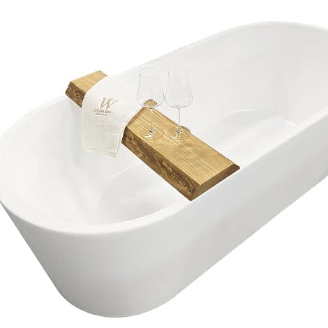 Wiesbaden badplank oak robuust 80x20x5 cm 1