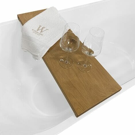 Wiesbaden badplank oak strak 80x20x3 cm 2