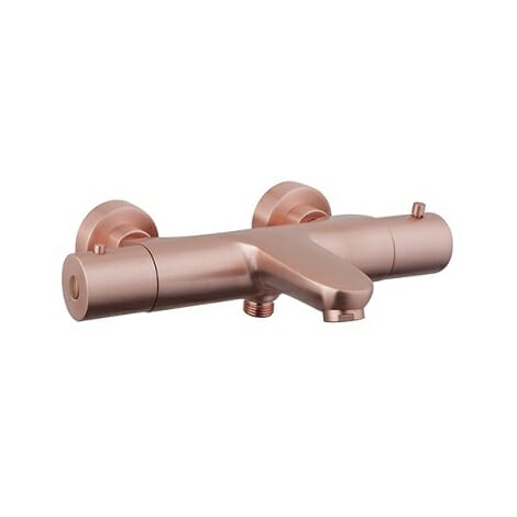 Wiesbaden badthermostaat Caral geborsteld koper