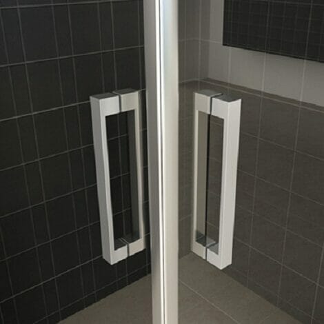 Wiesbaden douchecabine dubbele swingdeur 8mm glas chroom NANO coating 2