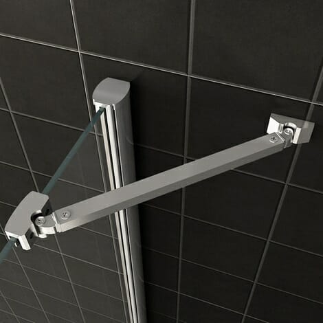 Wiesbaden douchecabine kwartrond 2 draaideuren 8mm glas chroom NANO coating 3