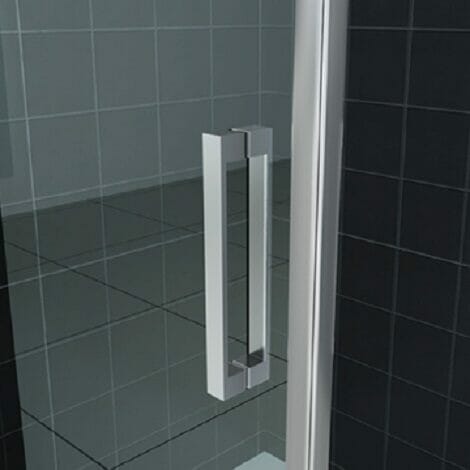 Wiesbaden douchecabine kwartrond rechtsdraaiend 8mm glas chroom NANO coatin 2