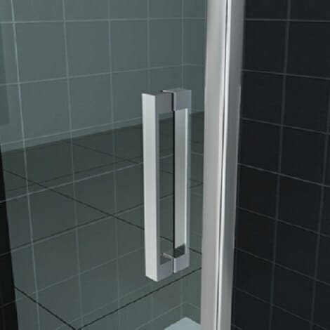 Wiesbaden douchecabine kwartrond rechtsdraaiend 8mm glas chroom NANO coatin 2