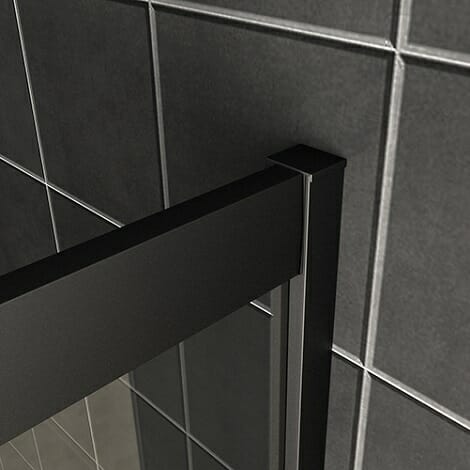 Wiesbaden douchecabine skyline hoekinstap met 2 schuifdeuren mat zwart 8m 3
