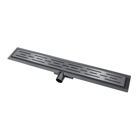 Wiesbaden douchegoot met flens en rooster gunmetal 2