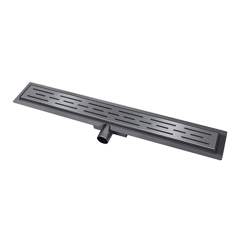 Wiesbaden douchegoot met flens en rooster gunmetal 2