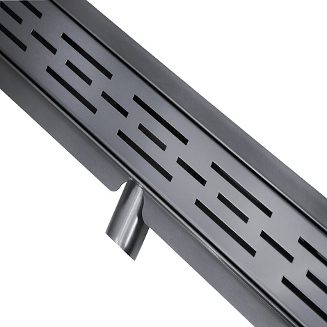 Wiesbaden douchegoot met flens en rooster gunmetal 4