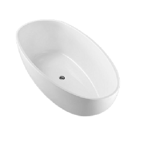 Wiesbaden ellips vrijstaand acryl ligbad 180x90 cm wit 2