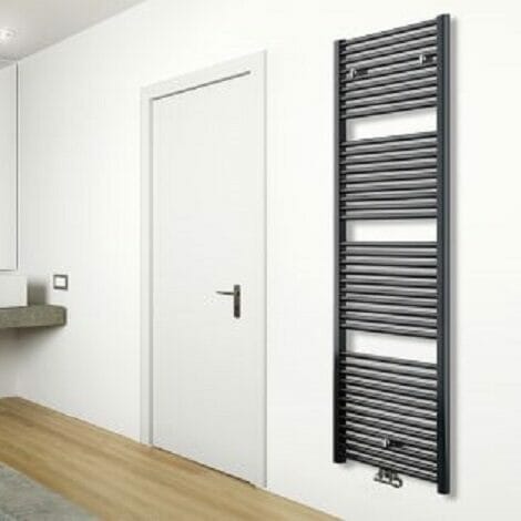 Wiesbaden handdoekradiator Elara antraciet 1817 x 450 mm 830W middenonderaansluiting