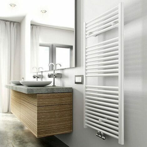 Wiesbaden handdoekradiator Elara wit 1817 x 450 mm 830W middenonderaansluiting