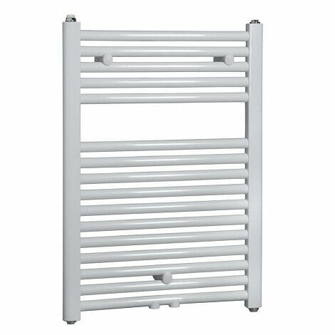 Wiesbaden handdoekradiator Elara wit 766 x 600 mm 463W middenonderaansluiting 2
