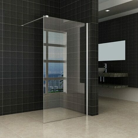 Wiesbaden inloopdouche met muurprofiel 100x200cm 10mm glas NANO coating
