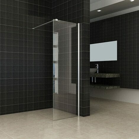Wiesbaden inloopdouche met muurprofiel 60x200cm 10mm glas NANO coating