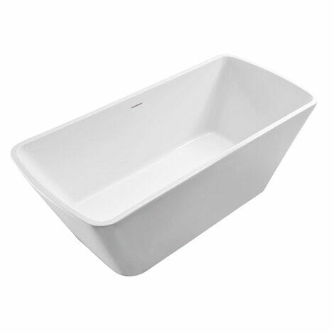 Wiesbaden larx vrijstaand vierkant acryl ligbad 170x78 cm wit 2