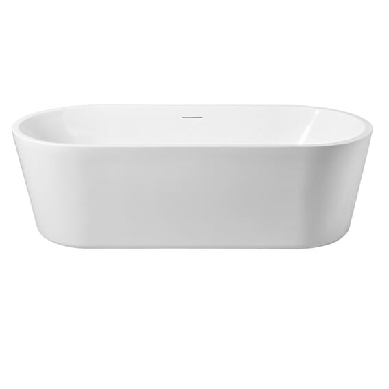 Wiesbaden libero vrijstaand ligbad acryl 178x80x58,5 cm mat wit 2