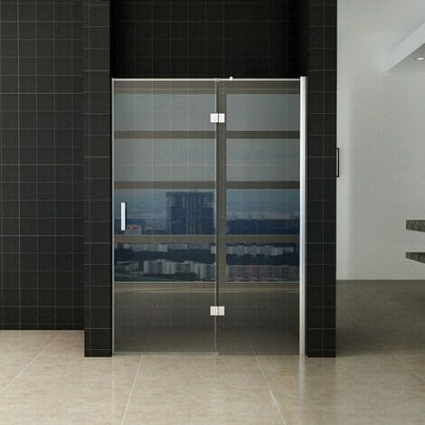 Wiesbaden nis swingdeur met vast paneel 110cm (60-50) x 200cm NANO coating 1
