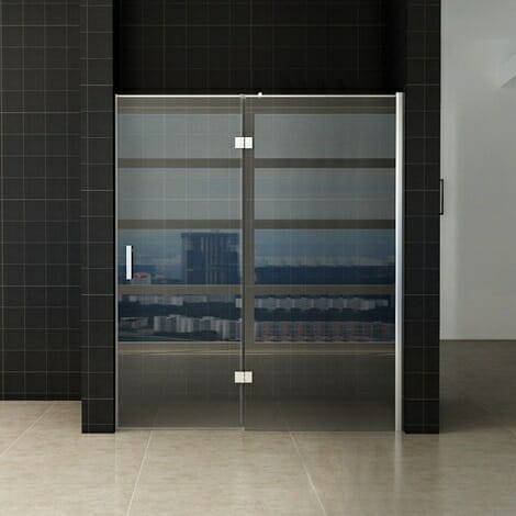 Wiesbaden nis swingdeur met vast paneel 140cm (60-80) x 200cm NANO coating 1
