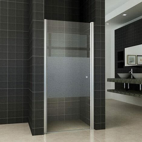 Wiesbaden nisdeur L met profiel 8mm gedeeltelijk matglas NANO coating