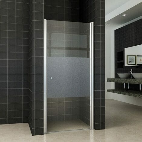 Wiesbaden nisdeur R met profiel 8mm gedeeltelijk matglas NANO coating