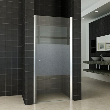 Wiesbaden nisdeur R met profiel 8mm gedeeltelijk matglas NANO coating