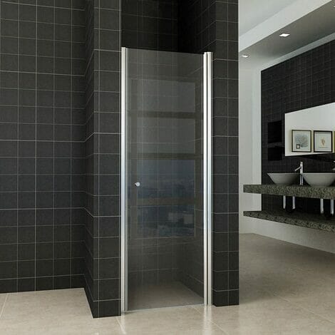 Wiesbaden nisdeur met profiel 60x200cm 8mm helder glas NANO coating