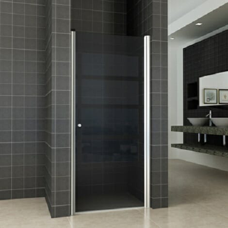 Wiesbaden nisdeur met profiel 60x200cm 8mm rookglas NANO coating