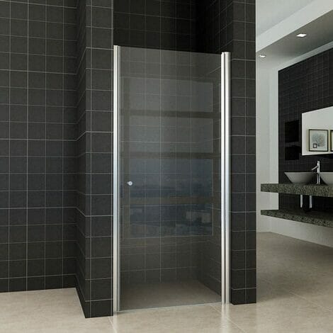 Wiesbaden nisdeur met profiel 90x200cm 8mm helder glas NANO coating