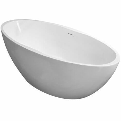 Wiesbaden oval vrijstaand ligbad acryl 170x78 cm mat wit 2