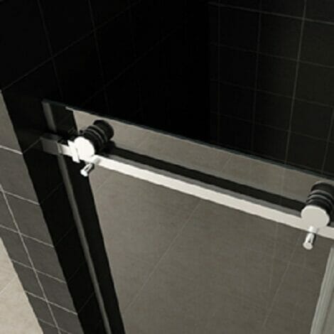 Wiesbaden schuifbare nisdeur 2 delig helder glas 8mm NANO 2