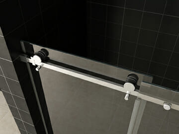 Wiesbaden schuifbare nisdeur 2 delig helder glas 8mm NANO 2