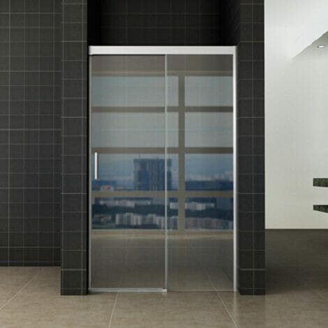 Wiesbaden softclose 2.0 douchedeur 110x200cm 8mm helder glas NANO coating