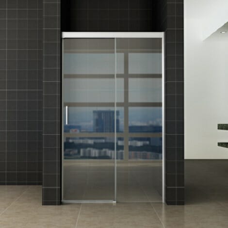 Wiesbaden softclose 2.0 douchedeur 110x200cm 8mm helder glas NANO coating