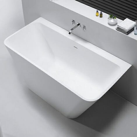 Wiesbaden solid surface half vrijstaand bad 179x84.5x57.5 cm 3