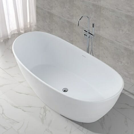 Wiesbaden solid surface vrijstaand bad 179.5x84.5x64 cm 3