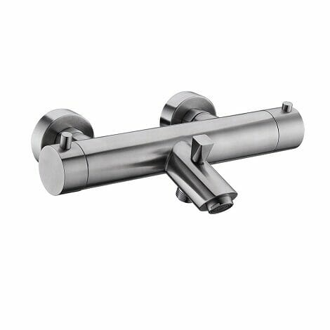 Wiesbaden thermostatische badmengkraan Rio 304 RVS