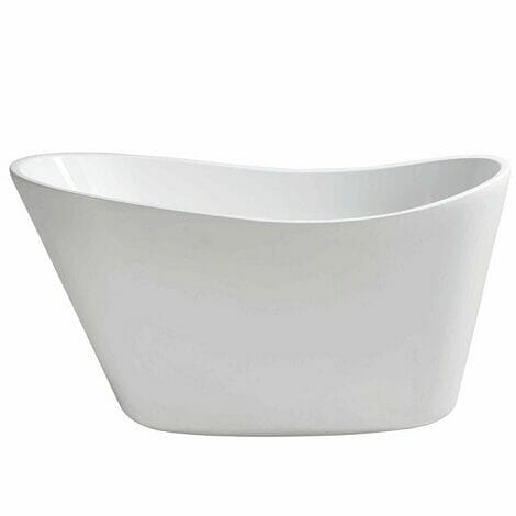 Wiesbaden trapeze vrijstaand acryl ligbad 150x72 cm wit 1