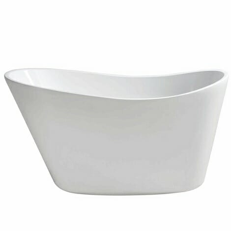 Wiesbaden trapeze vrijstaand acryl ligbad 150x72 cm wit 1