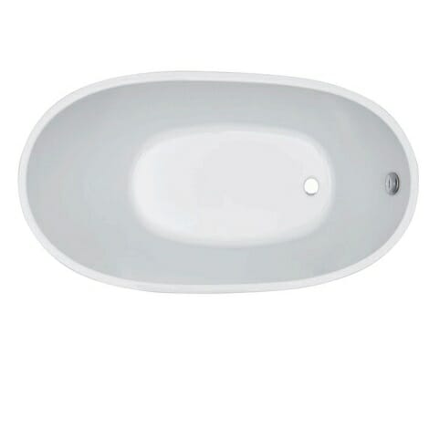 Wiesbaden trapeze vrijstaand acryl ligbad 150x72 cm wit 3