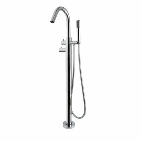 Wiesbaden vrijstaande thermostatische badmengkraan Caral chroom