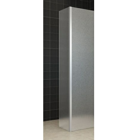 Wiesbaden zijwand voor inloopdouche met hoekprofiel 35x200cm 10mm volledig matglas NANO coating 1