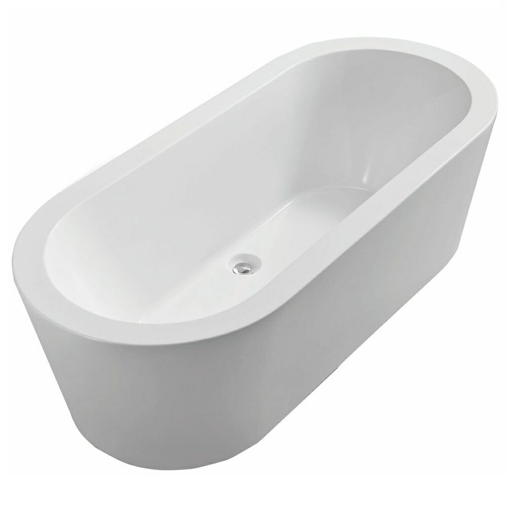 Xellanz bianco vrijstaand acryl ligbad 178x80 cm wit 1