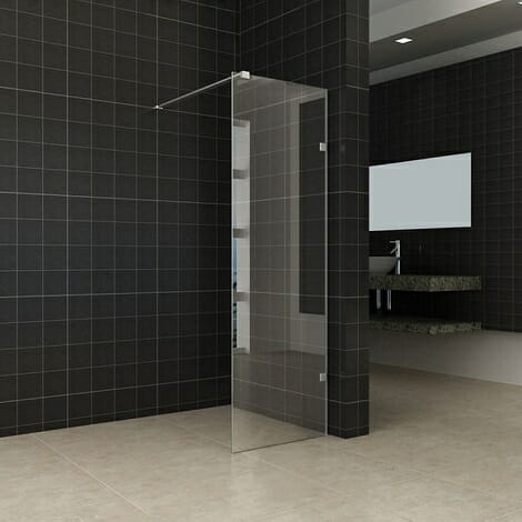 profielloze inloopdouche 50x200cm 8mm NANO glas