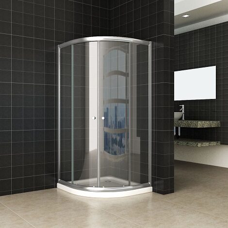 Wiesbaden douchecabine kwartrond eco 100x100x190cm met 5mm helder glas